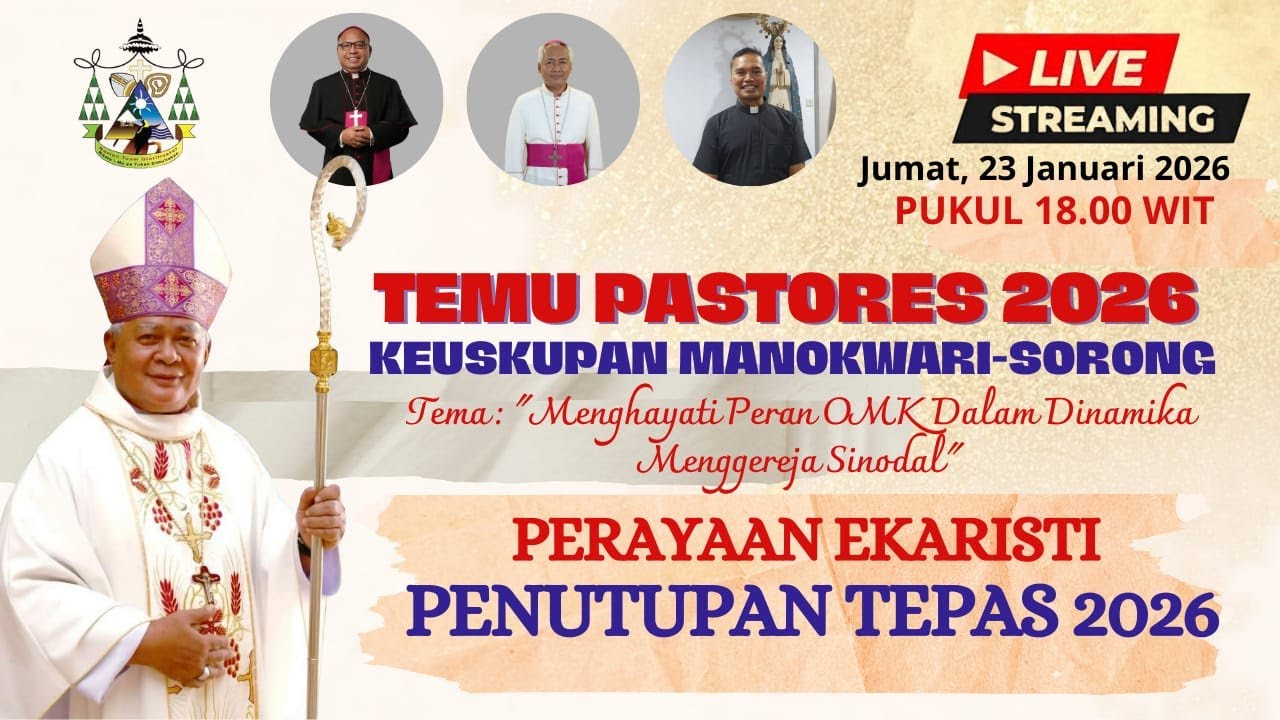 PERAYAAN EKARISTI PENUTUPAN TEMU PASTORES (TEPAS) 2026 KEUSKUPAN MANOKWARI-SORONG