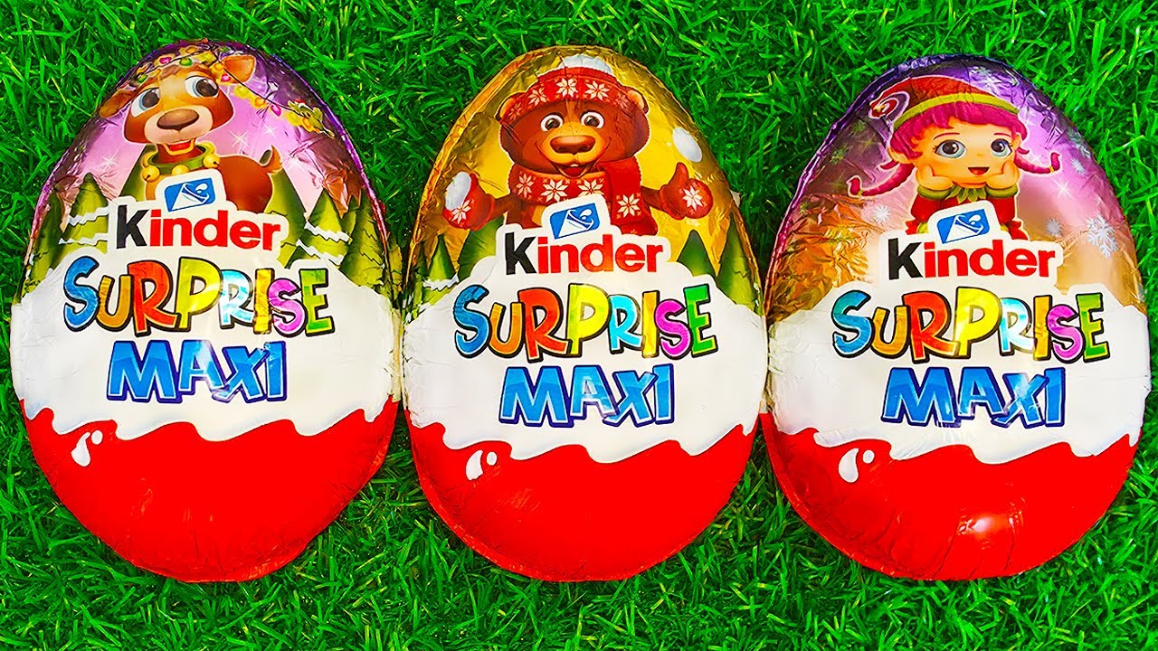 Relaxing ASMR Kinder Maxi Unboxing | Big Surprise Egg & Sweet Chocolate Sounds