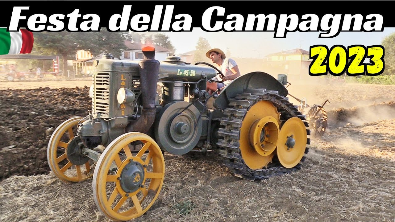 Aratura con Trattori d'Epoca (Tractor Plowing) 53° Festa della Campagna 2023, Maddalena di Cazzano