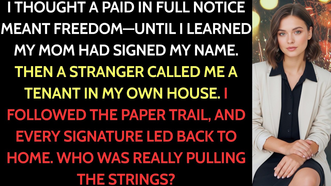 A “PAID IN FULL” Notice Hit My Mortgage—My Mom Forged My Signature to Take My House and…