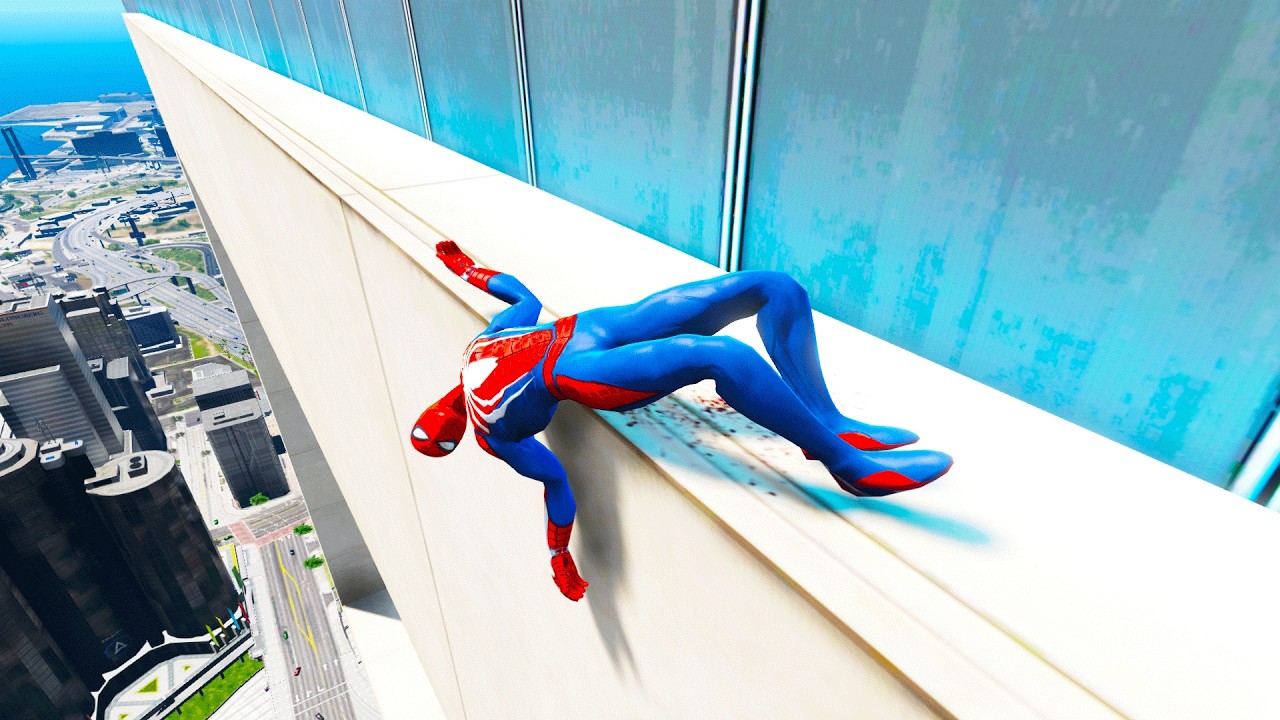 GTA 5 Ragdolls SPIDERMAN Jumps/Fails (Euphoria Physics) Part 22