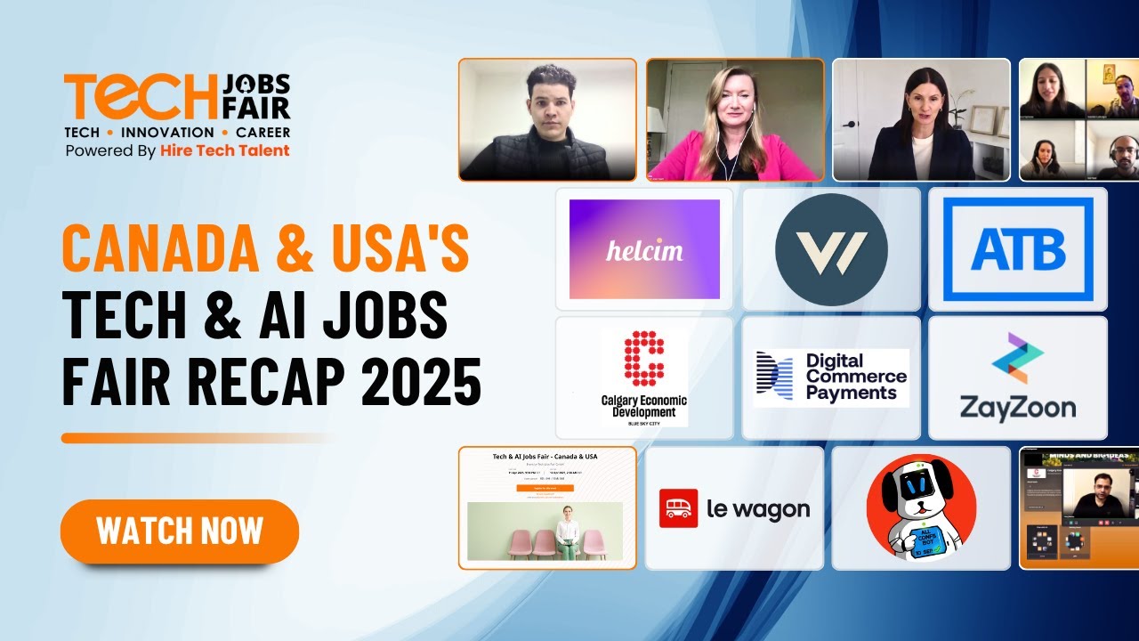 Canada & USA's Virtual Tech & AI jobs Fair Recap 2025