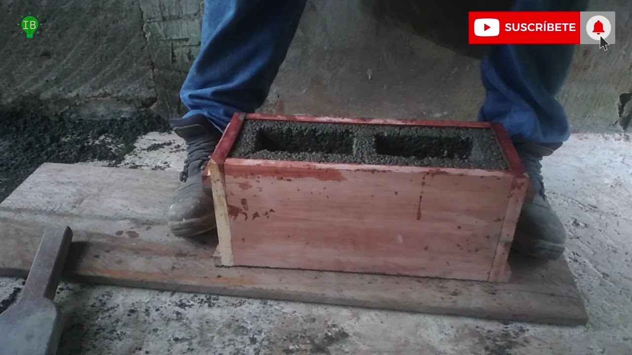 Molde De Madera Para Elaborar Bloques De Concreto