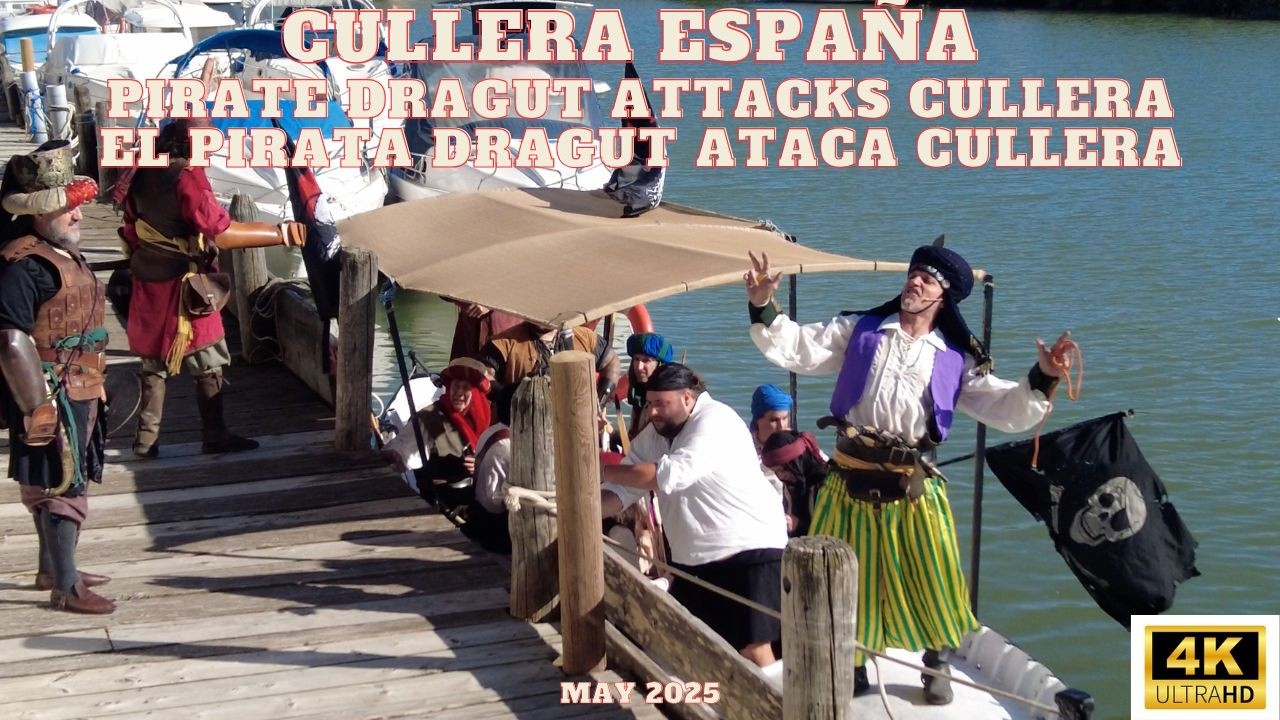 Pirate Dragut Attacks Spanish Town of Cullera - Un pirata Dragut ataca la ciudad española de Cullera