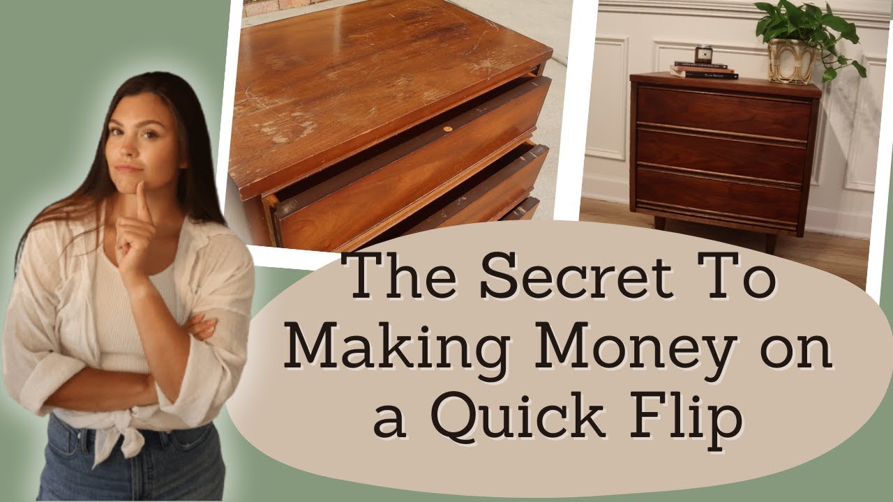 The Easiest Furniture To Flip // Beginner Friendly Furniture Flip