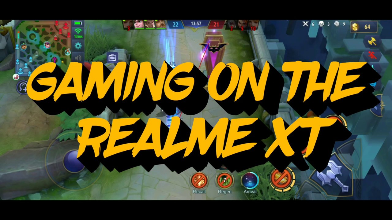 Gaming on the Realme XT 64MP phone