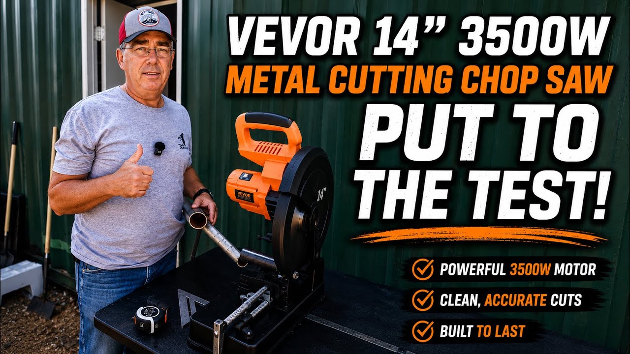 VEVOR Chop Saw, 14 inch Stainless Steel Cold Cut Blade, 3500W