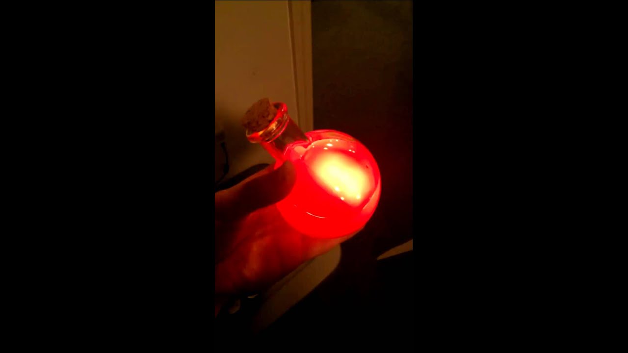 Light up potion bottle