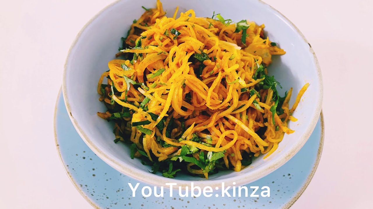 Остренький Азиатский салат с редькой (Дайкон)/Asiatisches Salat mit Daikon Rettich pikant