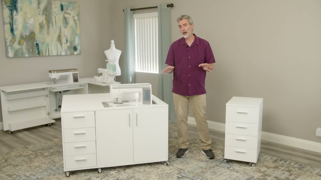 Hideaway Deluxe Sewing Cabinet by SewFine Cabinets
