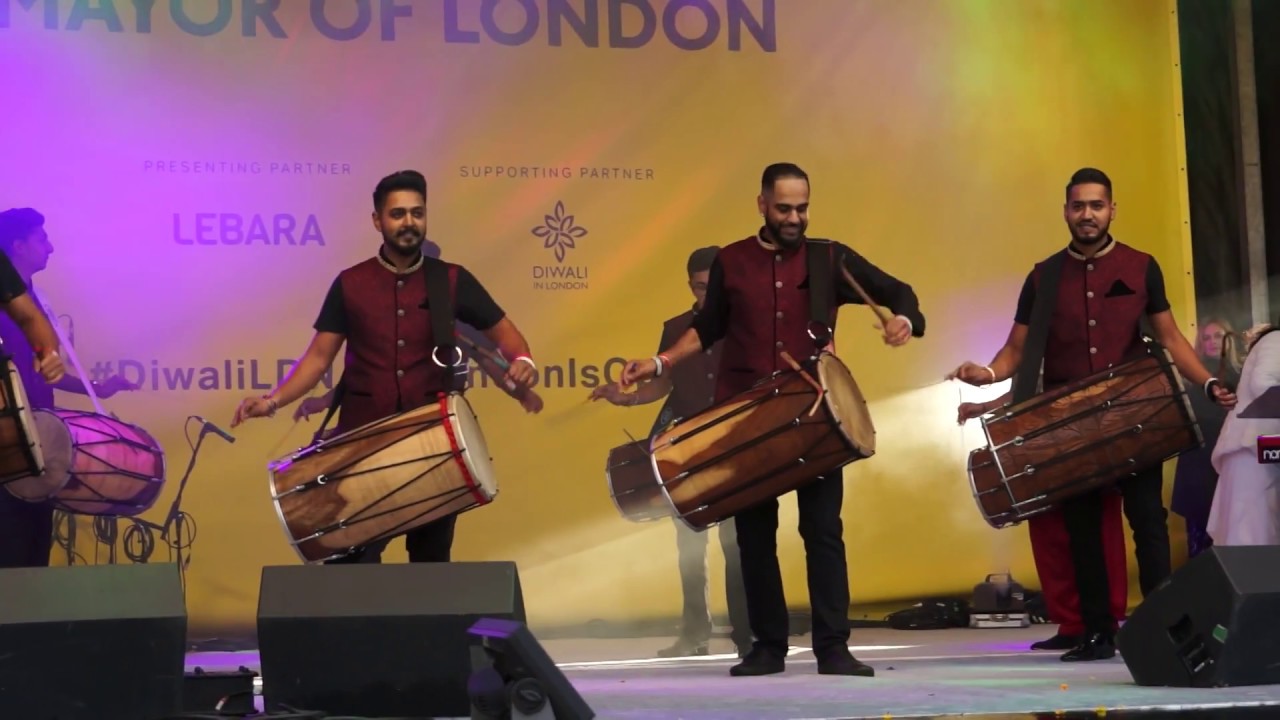 London School of Dhol - Diwali on the Square 2018