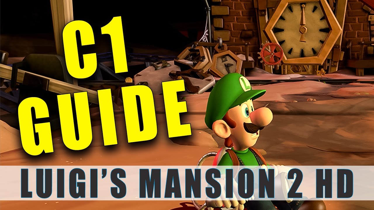 Luigi's Mansion 2 HD C-1 walkthrough - A Timely Entrance 100% guide & Boo location - Nintendo Switch