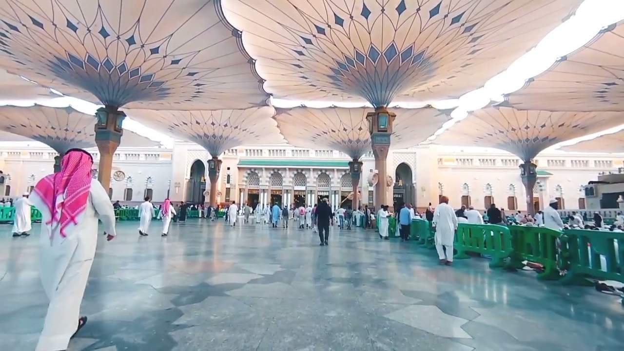 Full SlowMo Scene  Masjid Nabvi Madinah Munawarah