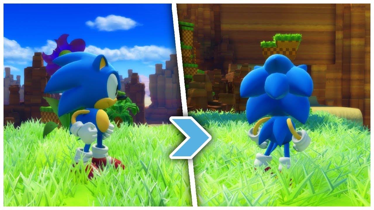 Sonic Forces ✪ Classic Sonic With 3D Perspective Mod