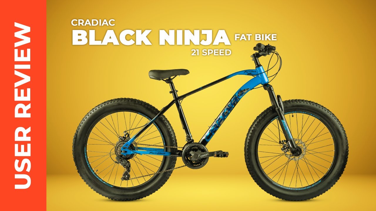 Фэтбайк Cradiac Black Ninja | Лучшие велосипеды в Индии | Обзор на хинди | Передачи Shimano