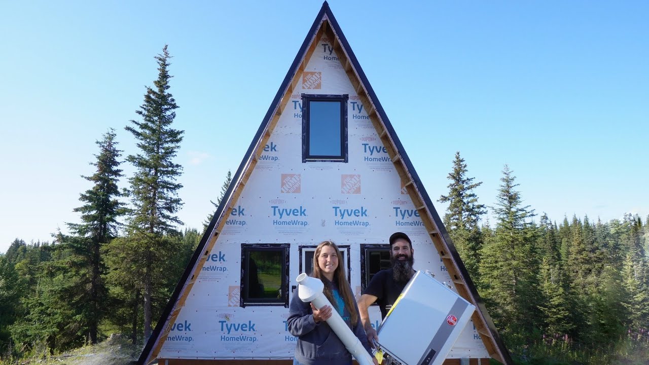 Off-Grid Cabin Shower Build + On-Demand Hot Water