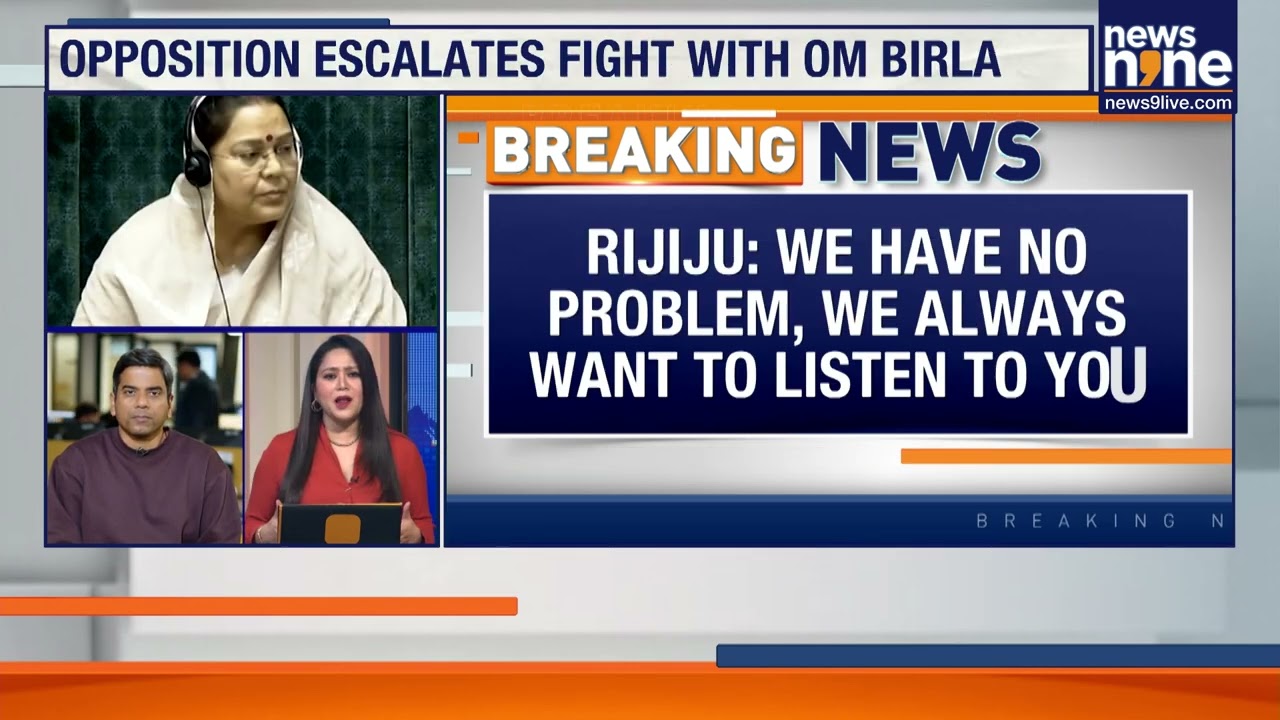 Opposition To Move No-Confidence Motion Against Speaker Om Birla After Rahul Gandhi Row | News9
