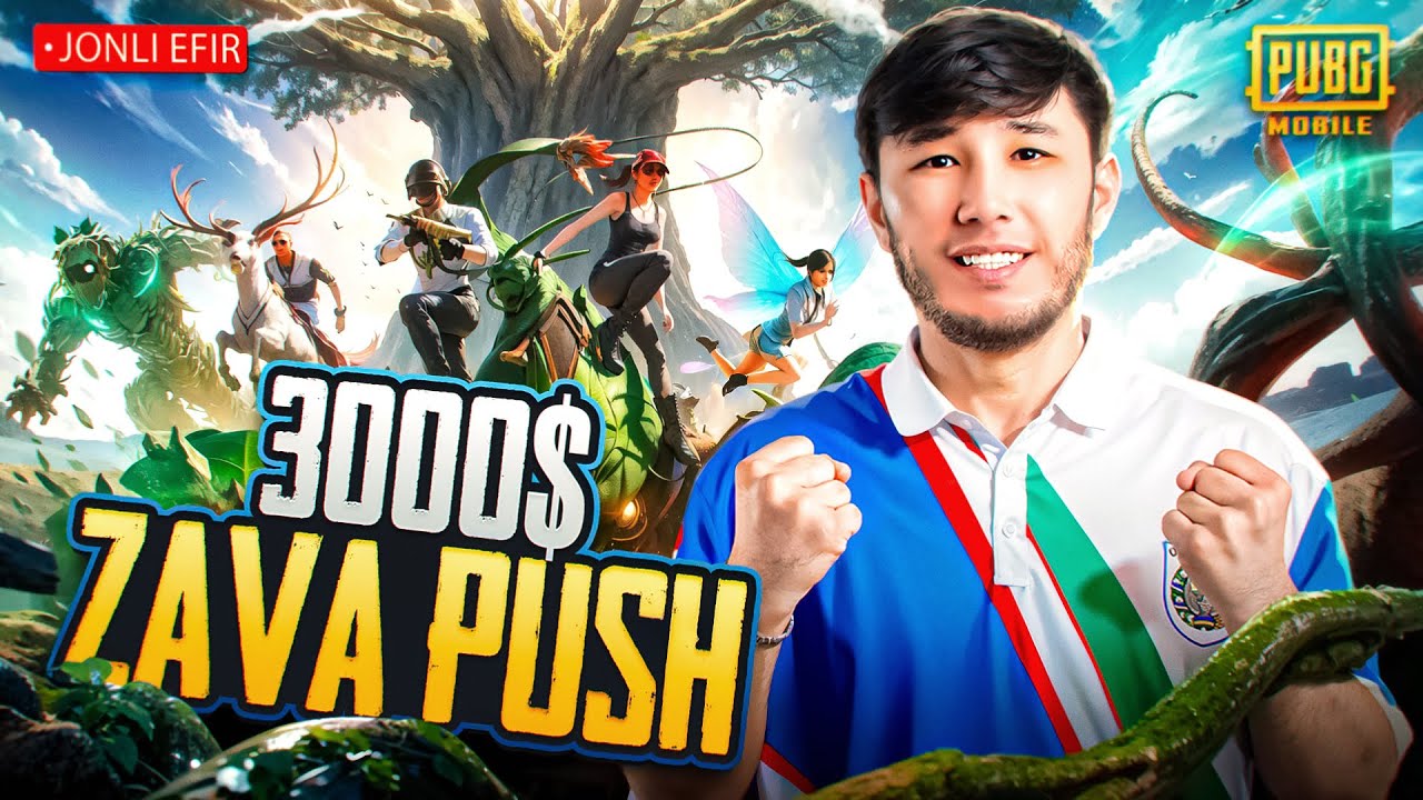 3000$ ZAVA PUSH CHALLENGE 1 KUNDA ZAVA OLOLEMIZMI ? PART - 3 ➤ 🇺🇿🔥- PUBG MOBILE