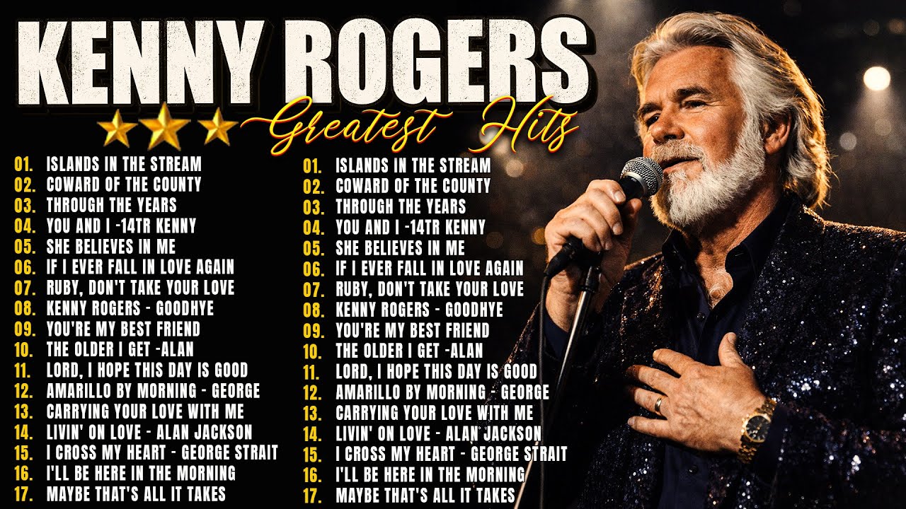 Kenny Rogers Legends Songs🔥Kenny Rogers Greatest Hits Playlist🌵Best Country Music Of 60s 70s 80s 90s