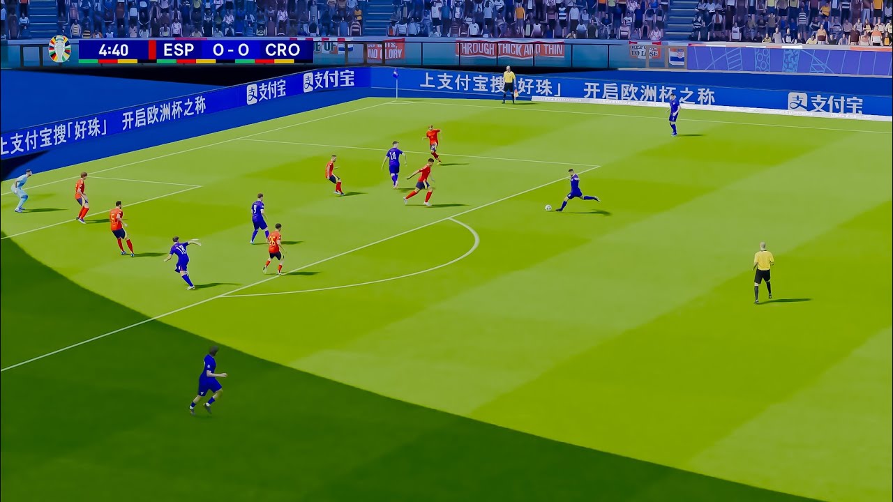 PES 2025 Euro 2024 | Spain vs Croatia | High quality graphics and real gameplay