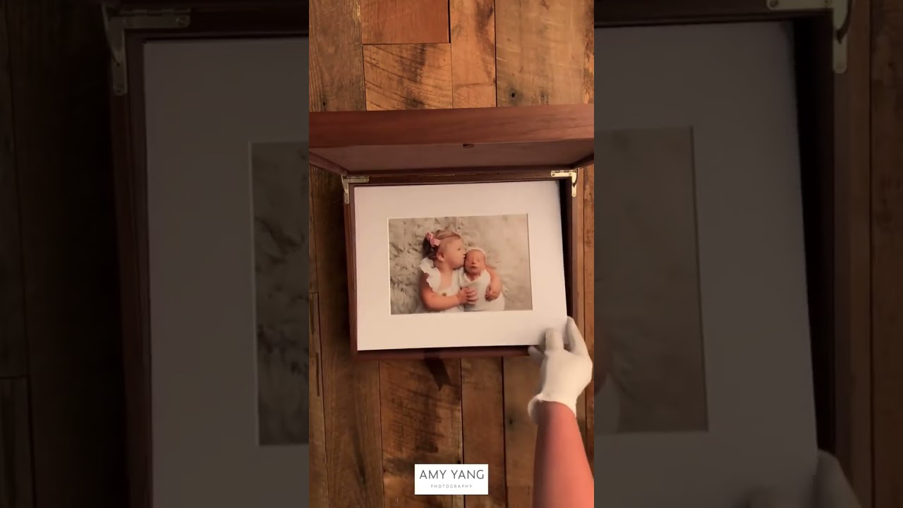 Store your heirloom artwork in this beautifully crafted wooden box