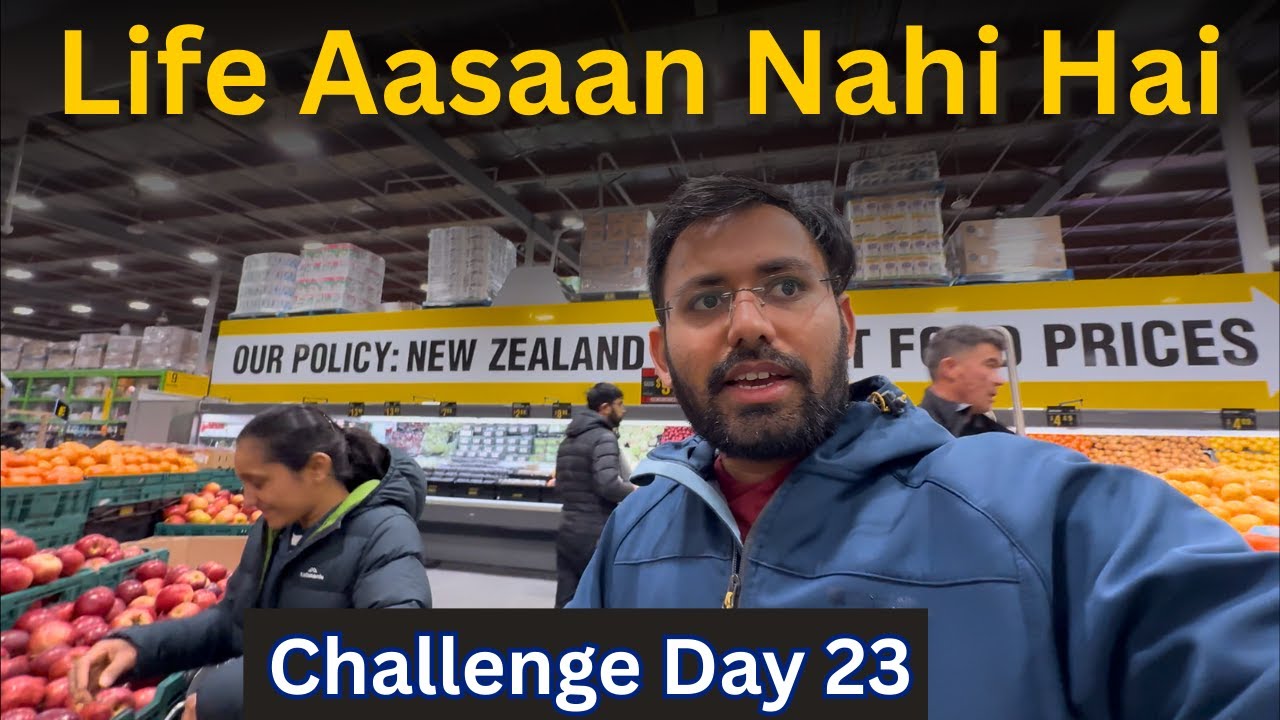 Life in New Zealand is NOT Easy | Challenge Day 23 | Gujju vlog in Hindi