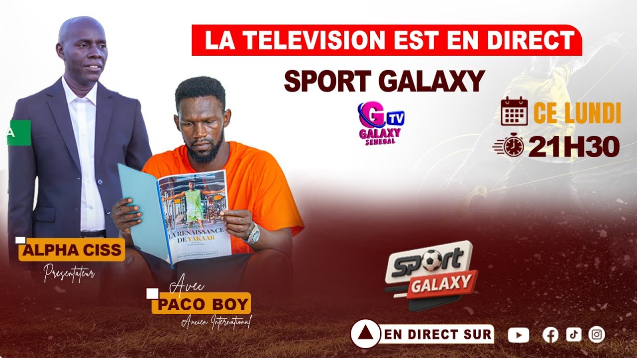🔴DIRECT SPORT GALAXY DU 22 SEPTEMBRE 2025 AVEC ALPHA CISS INVITE PACO BOY 1ERE PARTIE