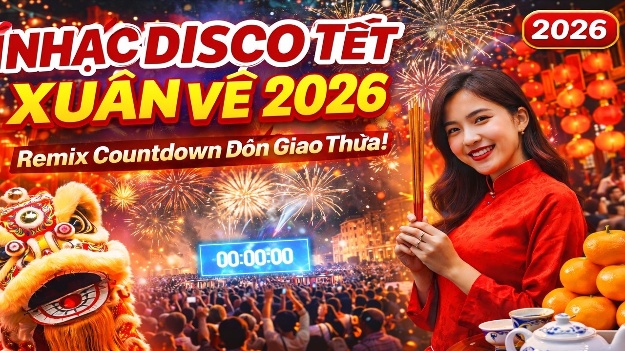 Nhạc Disco Tết Xuân Về 2026 🔥 Remix Sôi Động Đón Giao Thừa | Nonstop Disco Tết Cực Cháy 2026
