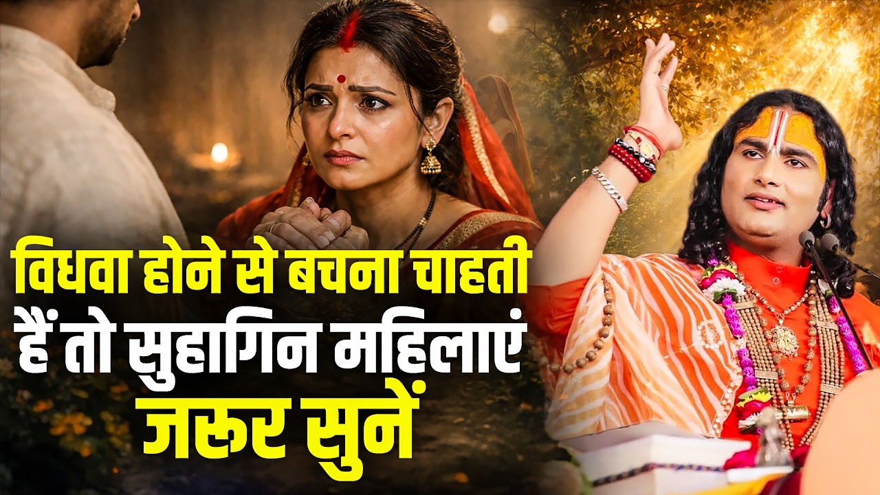 विधवा होने से बचना चाहती हैं तो सुहागिन महिलाएं जरूर सुनें | अनिरुद्धाचार्य जी महाराज