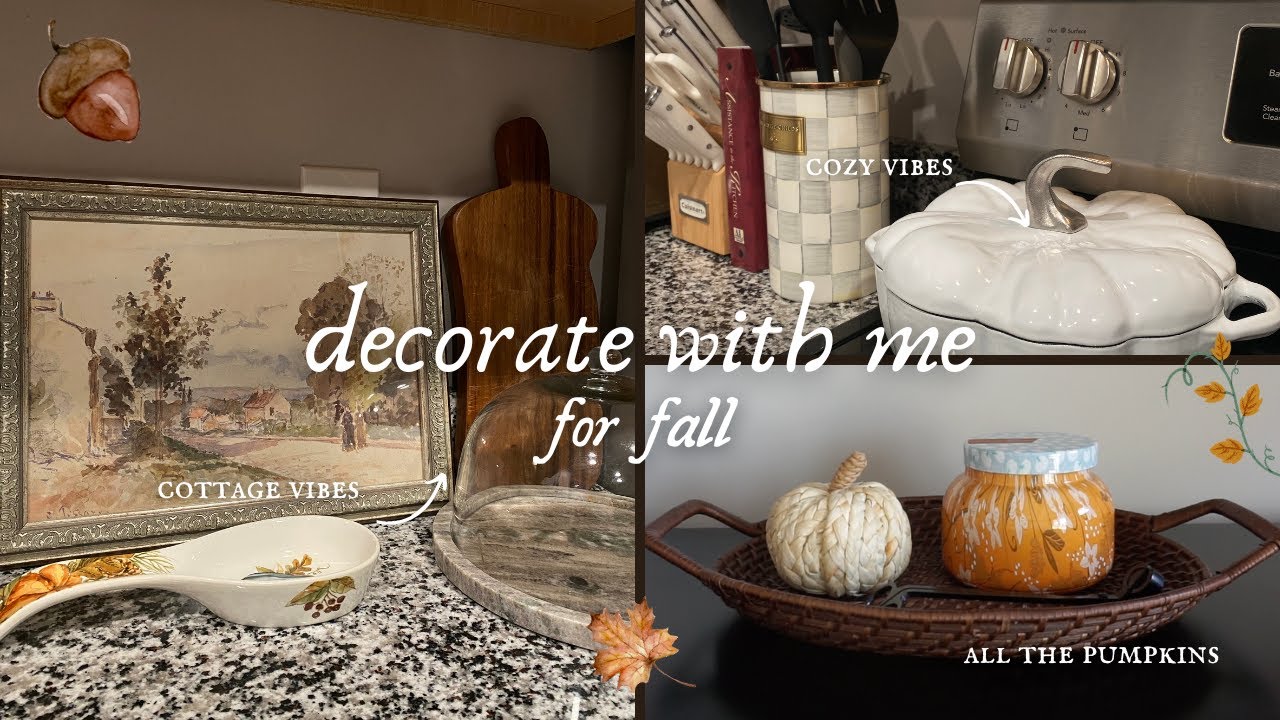 decorating for fall 🍂🧸☕️ all things cozy & cottage inspired | 2025