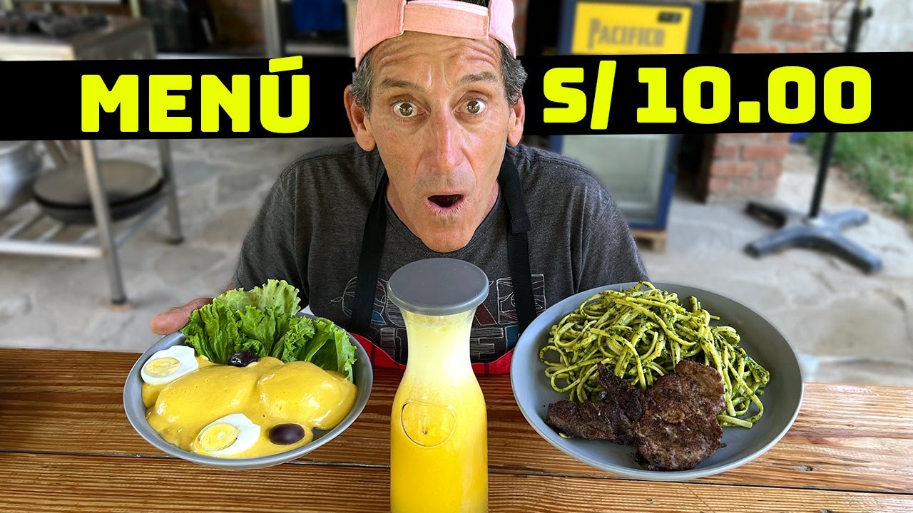 Cocinando con S/10.00 [Tallarines Verdes con Apanado, Papa Huancaína y Maracuyá]