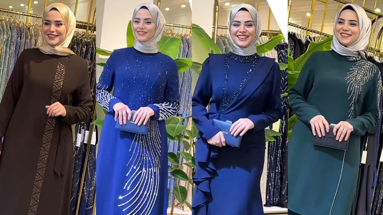 En Şık Tesettür Abiye Elbise Modelleri  Tesettür FERACE|  Hijab Style Dresses فساتين محجبات