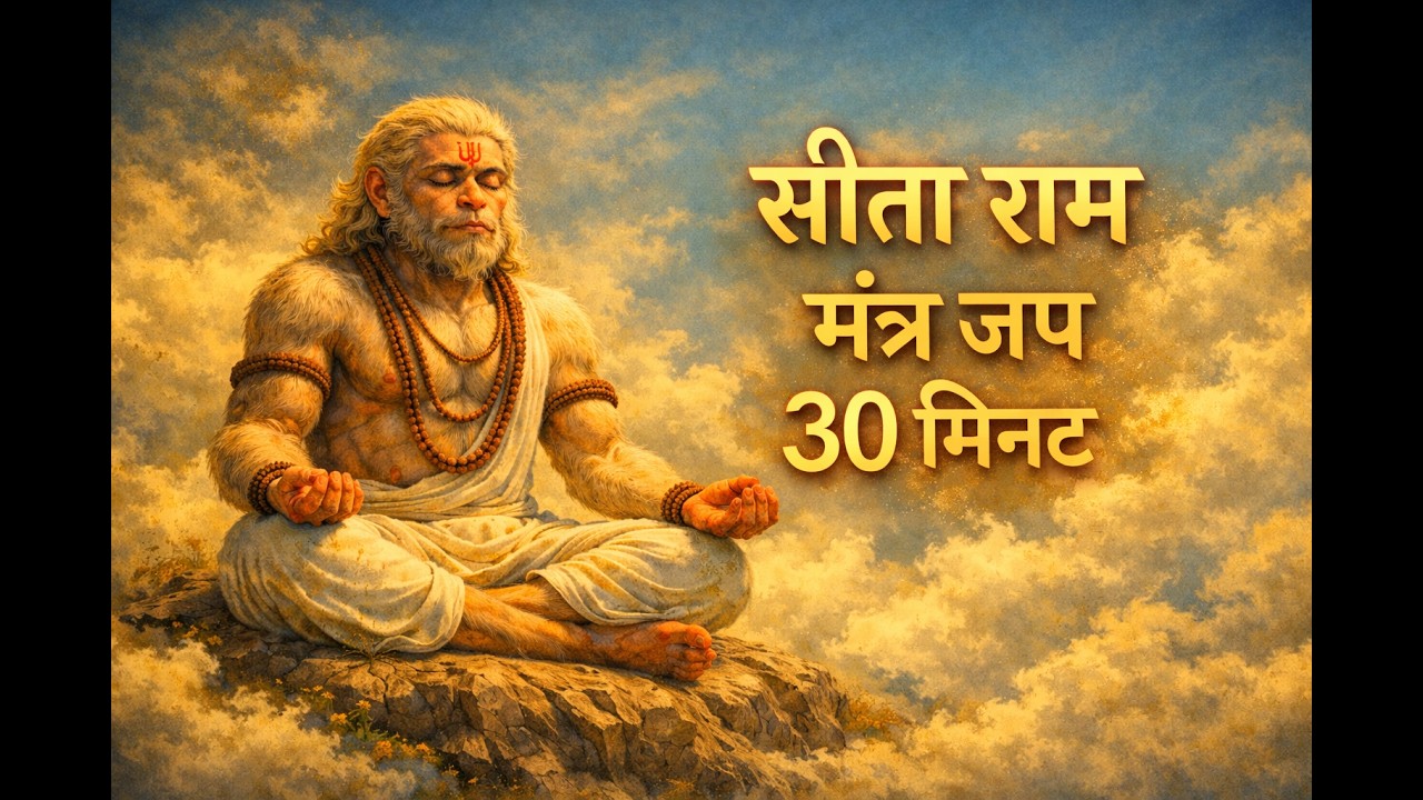 30 Minutes Sita Ram Mantra Jaap | Meditation & Positive Energy | सीताराम मंत्र जाप 🙏✨