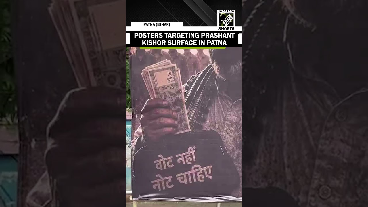 Posters Targeting Jan Suraaj Founder Prashant Kishor Surface At Income Tax Golambar in Patna