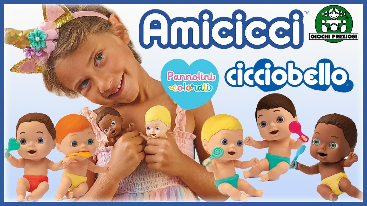 Nuovi Amicicci Cicciobello, Pannolini colorati By Giochi Preziosi