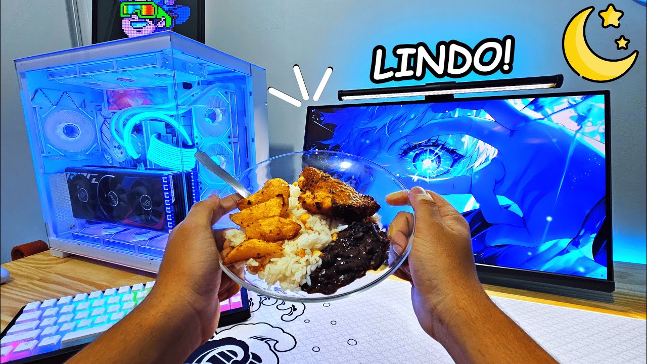 Noite de um Gamer que Trabalha (e Finalmente Terminou o Setup!) 🔥🎮