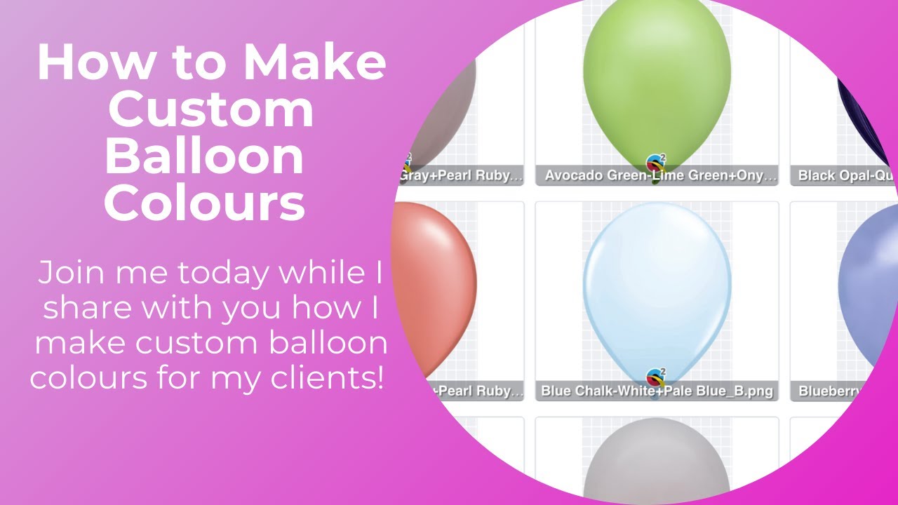 How To Make Custom Balloon Colours with Latex Balloons