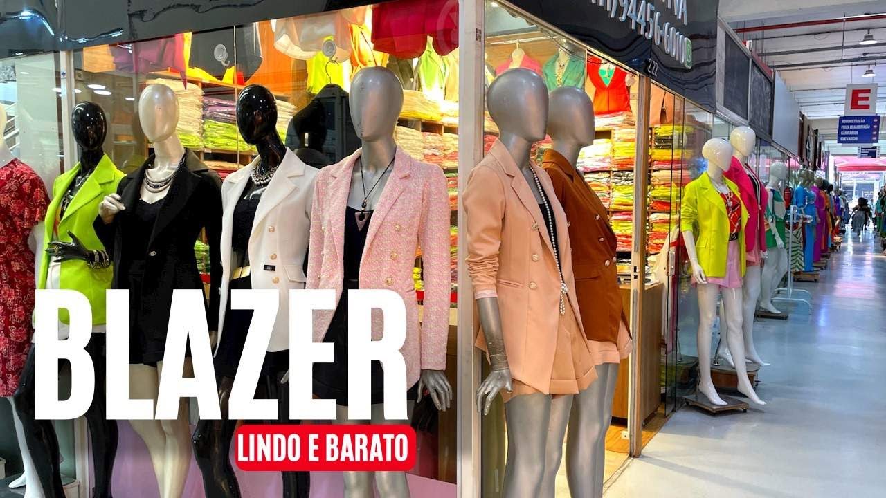 Blazer Feminino em Alfaiataria no Brás | Melhor Preço do Brás | Fabricante Atacado e Varejo