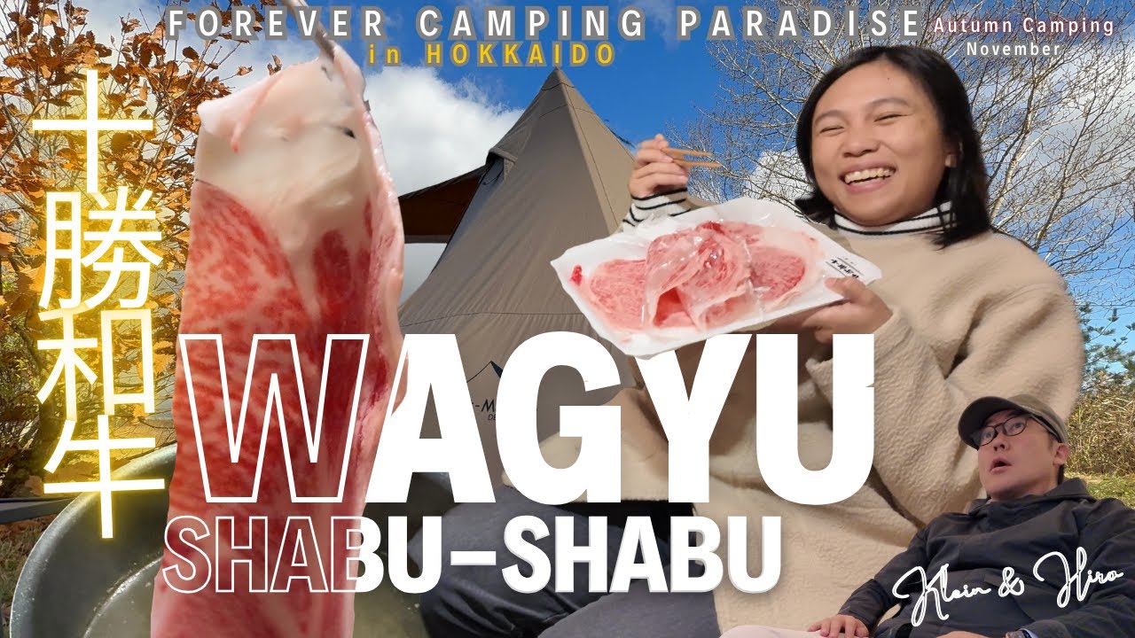 🇯🇵Autumn Camp at Forever Camping Paradise｜Wagyu Beef Shabu-Shabu and a Warm Night by the Stove