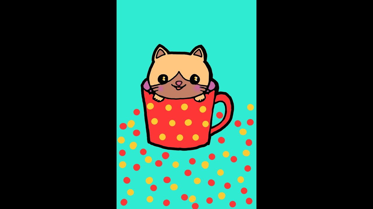 Kitty Cat Coloring #coloring #funny #cat