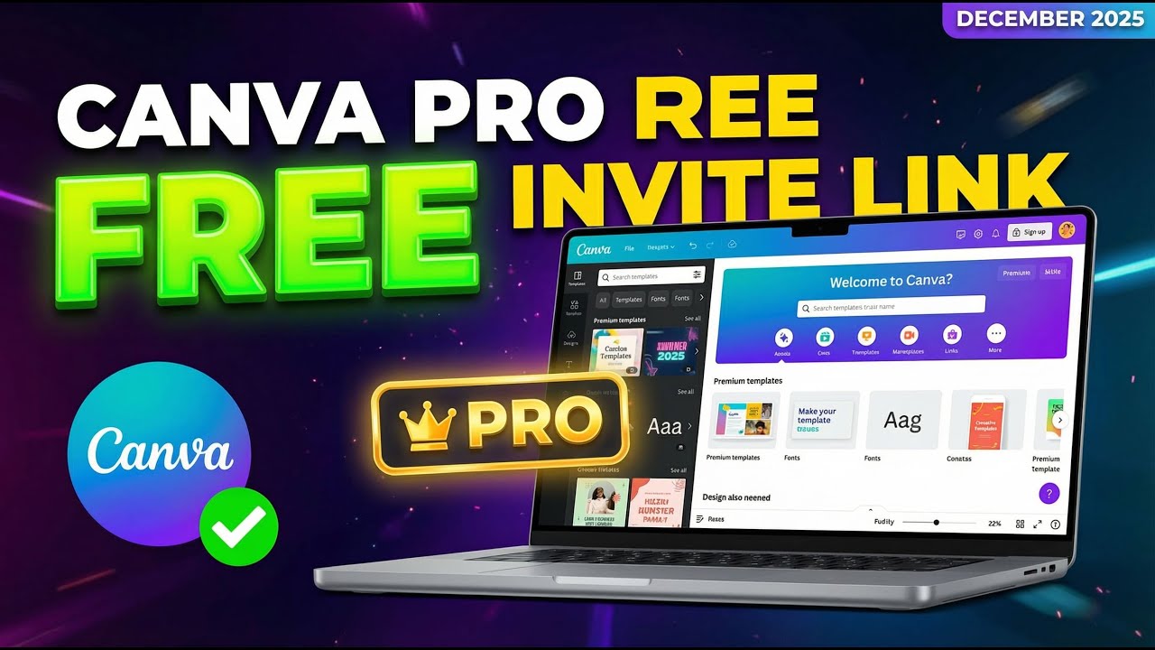 Get Canva Pro FREE with This Simple Invite Link Method