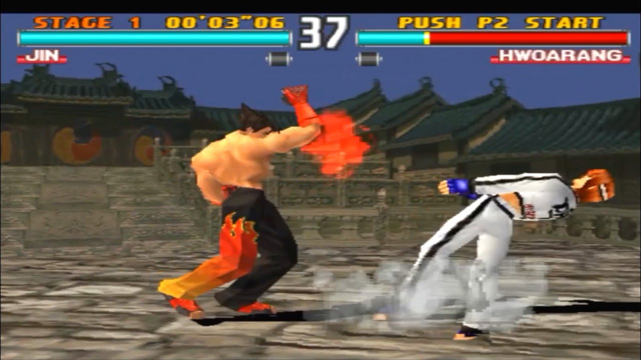 Сложный режим Tekken 3 - Джин Кадзама (копия) Скрытый персонаж Ворон