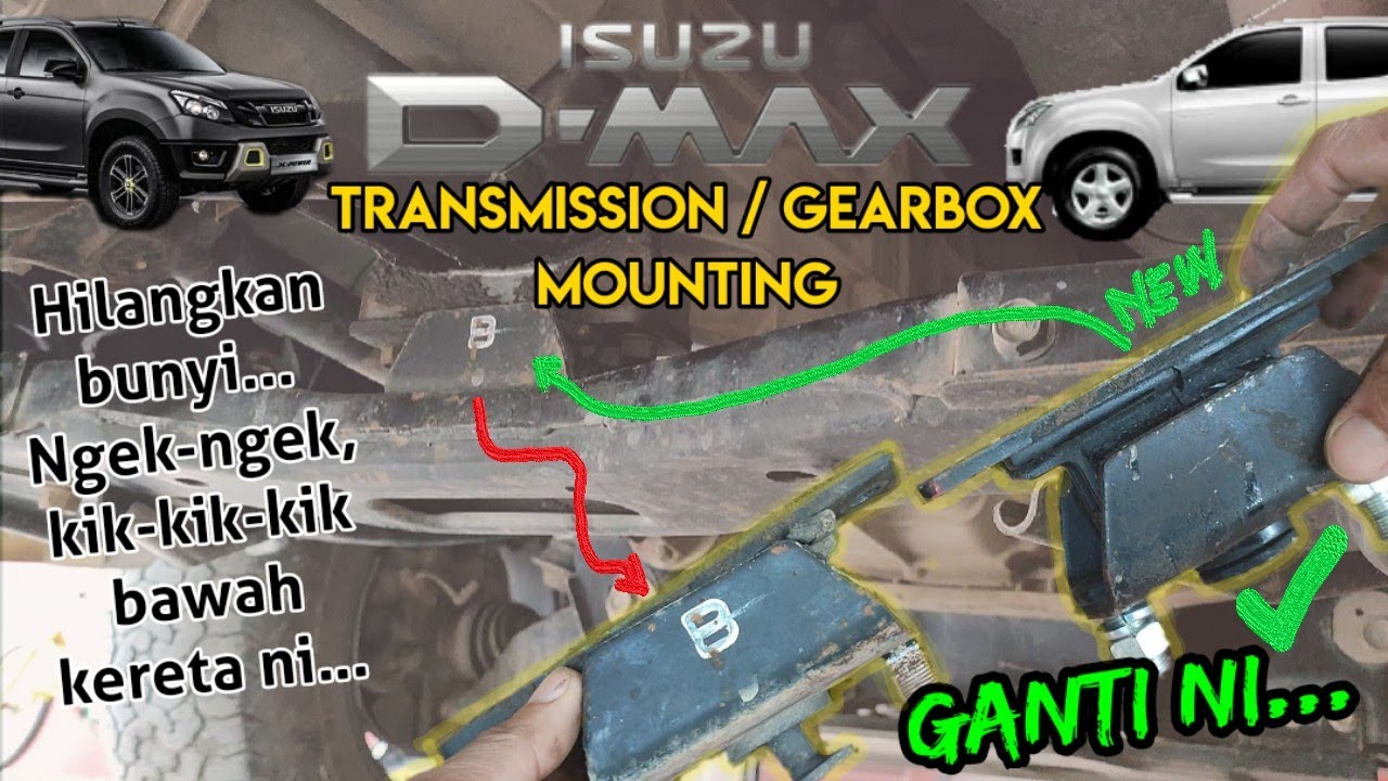 Isuzu Dmax Vcross - Replacing Transmission Mounting / Gearbox Mounting