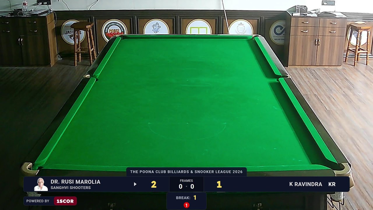 The Poona Club Billiards & Snookers League 2026 | Table 2 | Day 4