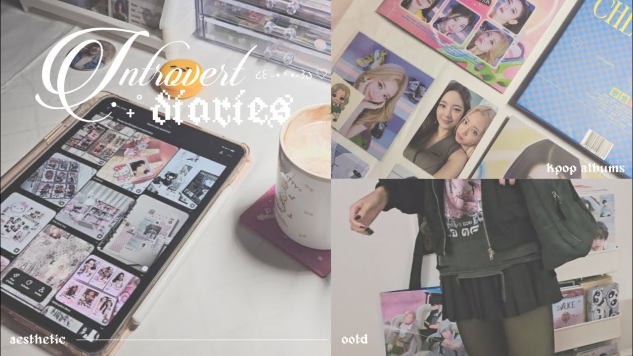 introvert diaries ૮ ྀིᴗ͈ . ᴗ͈ ྀིა winter days, kpop albums, playing zzz, grwm
