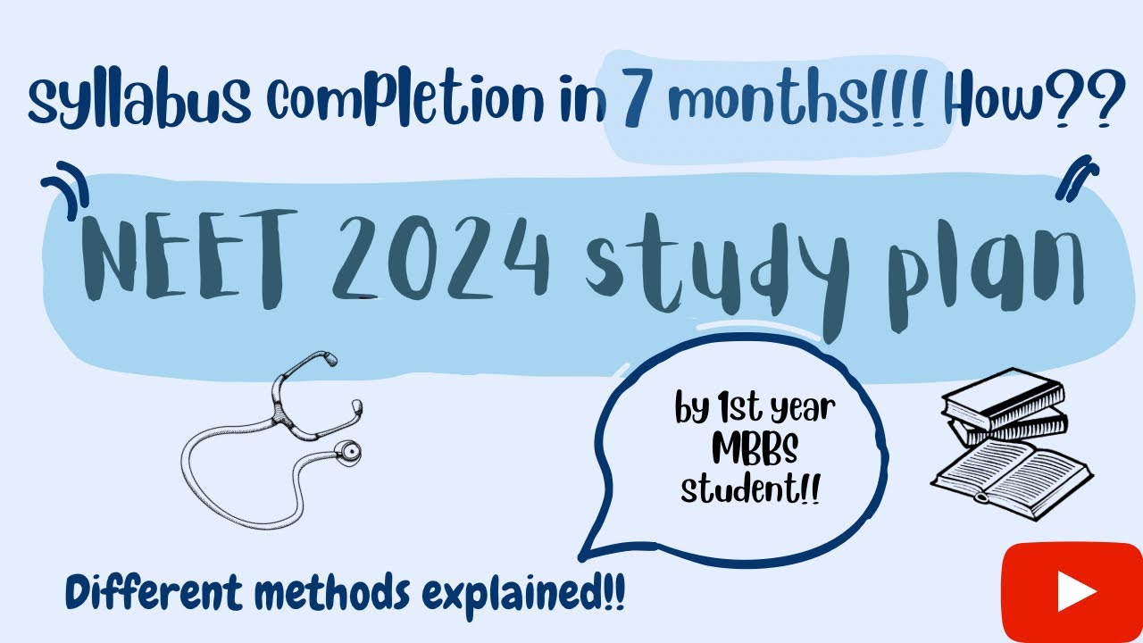 NEET2024 study plan complete the syllabus in 7 months#neet2024#neetsyllabus2023#neetstudyplan#neet