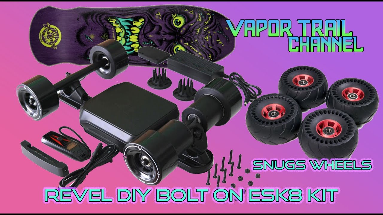 Revel Easy DIY Eskate Kit For Any Board + Snugs Wheels! What Is It?!?