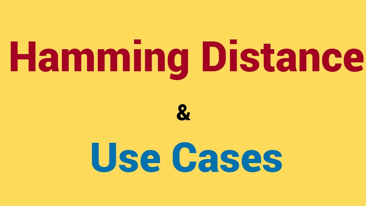 What is Hamming Distance | it's use cases in NLP and Data Transmission