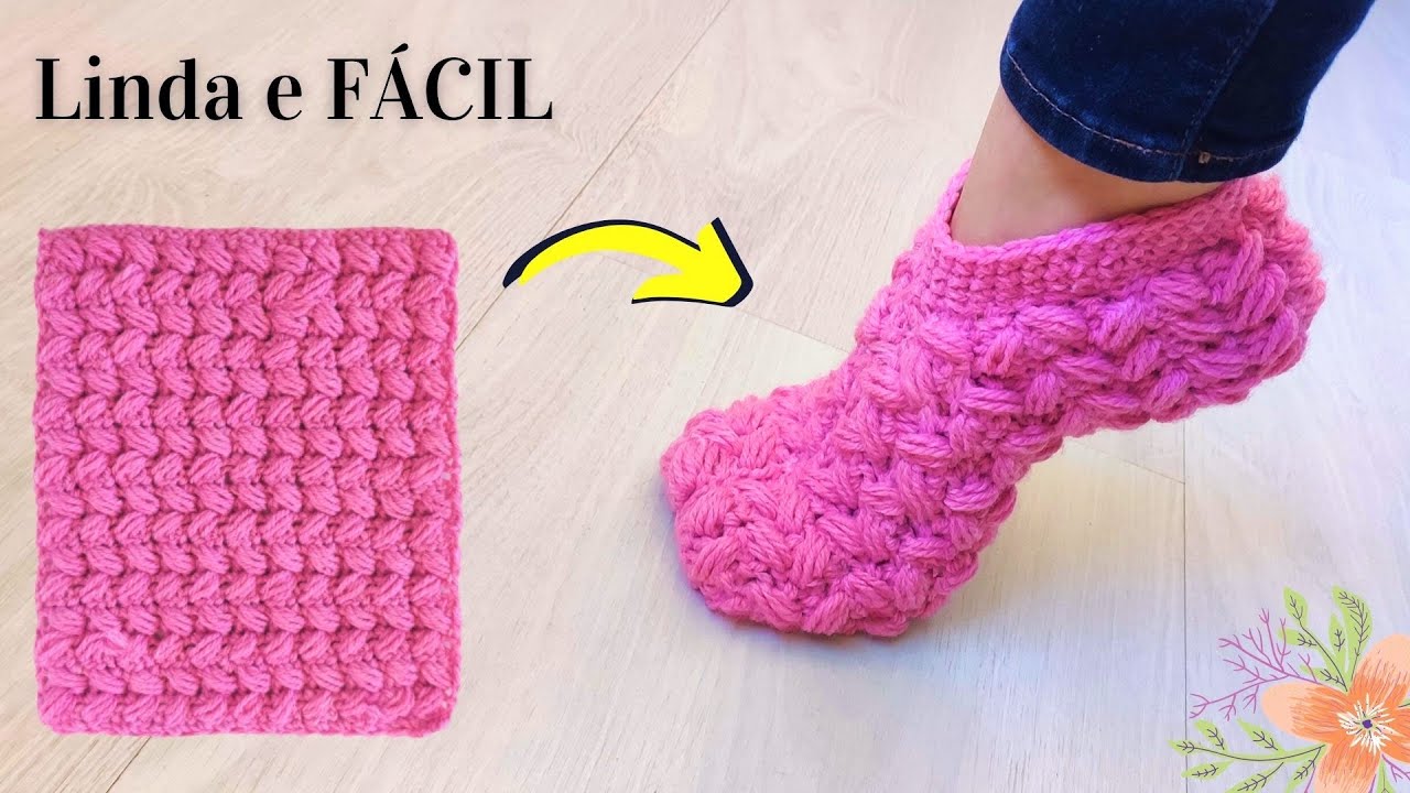 Тапочки EASY STEP BY CROCHET