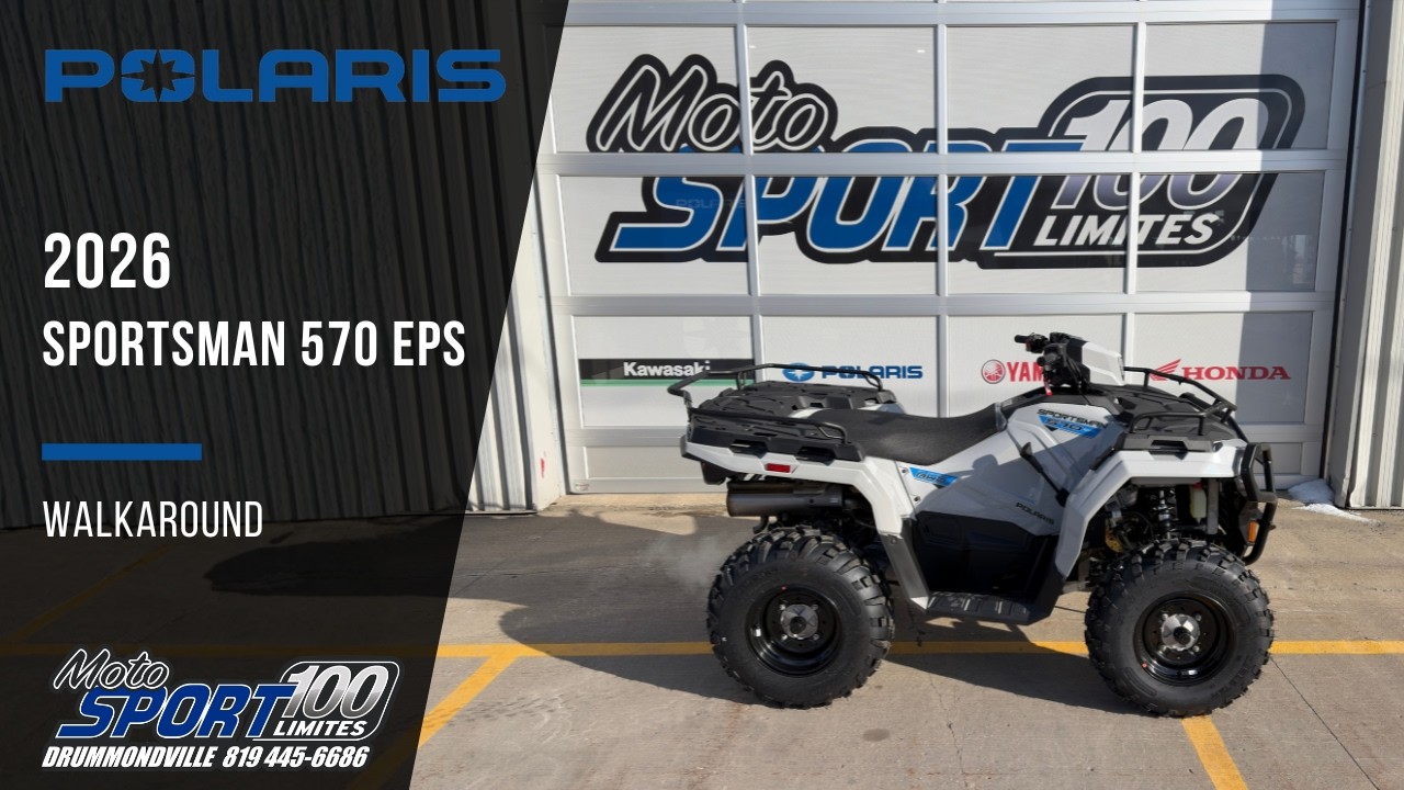 Polaris Sportsman 570 EPS 2026 – Puissance et confort | Moto Sport 100 Limites